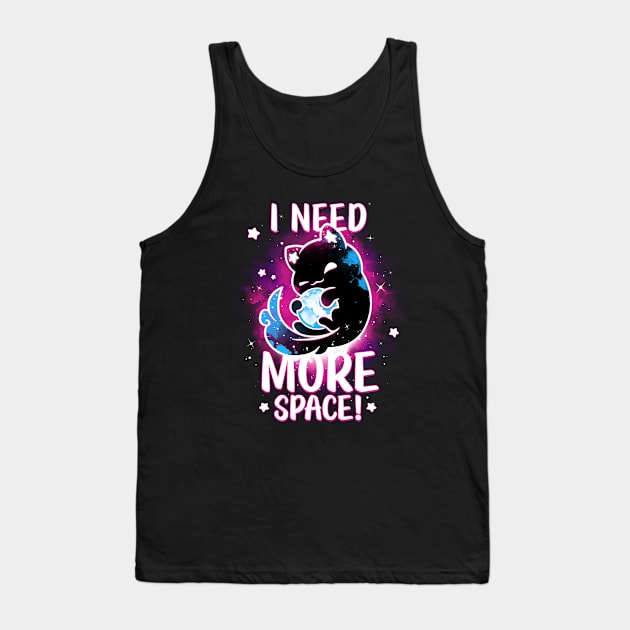 Asking for the universe - Evil Greedy Cat Tank Top by Snouleaf